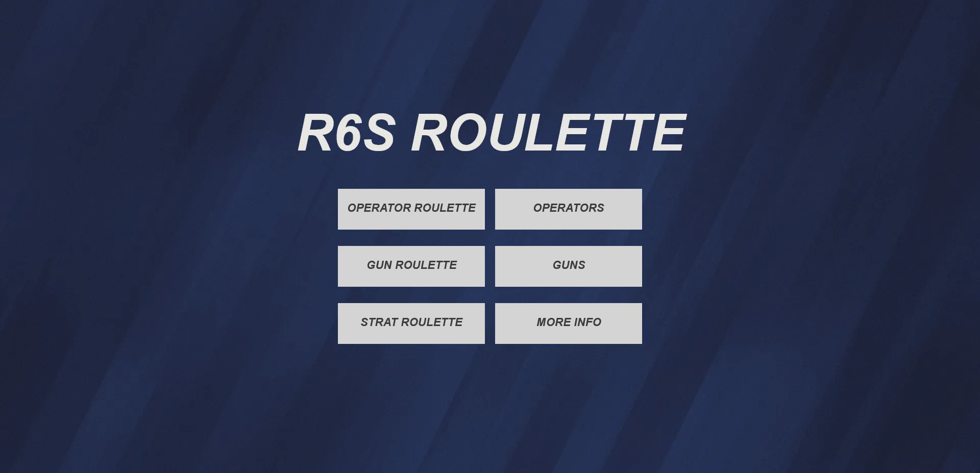 R6S Roulette: Image 0