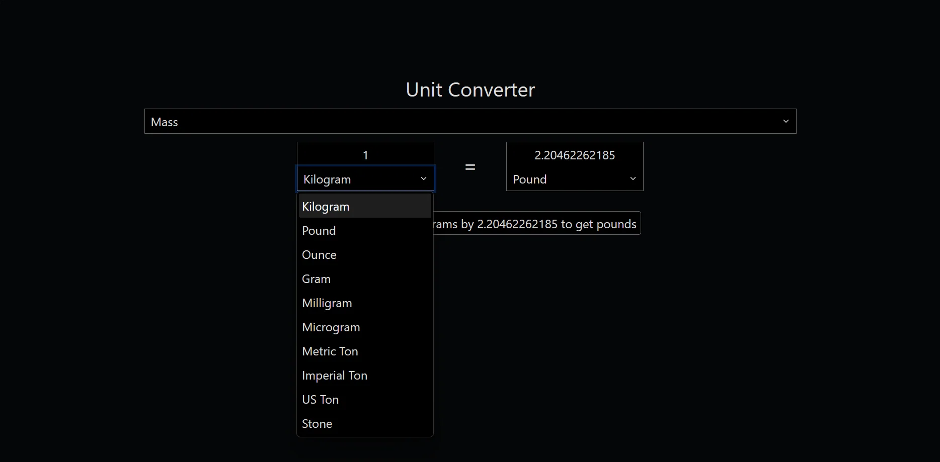 Unit Converter: Image 1